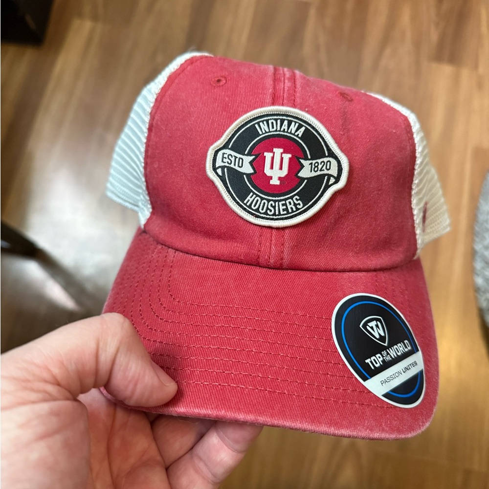 Top of the World Indiana Hoosiers Red and White Hat